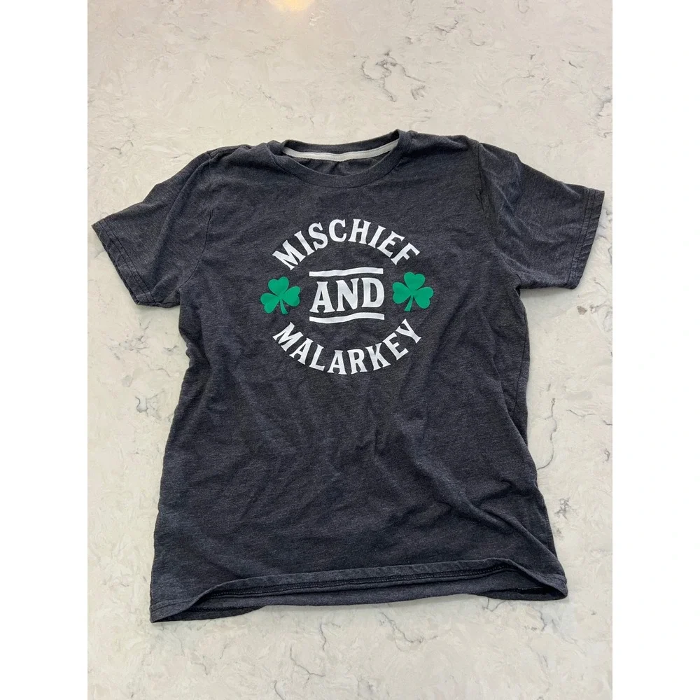 Kids St Patricks Day‎ T Shirt Mischief and Malarkey Graphic Tee